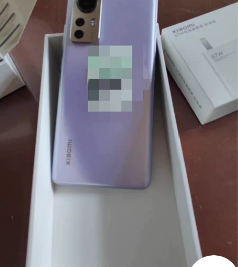 小米12x，8+128，紫色，98新，5月...