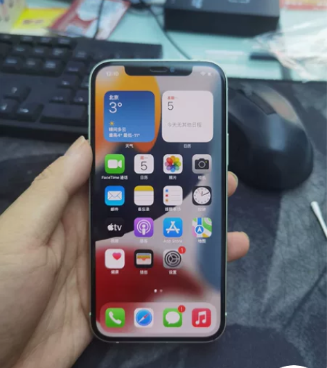 iPhone苹果12国行64g纯原无拆修绿...