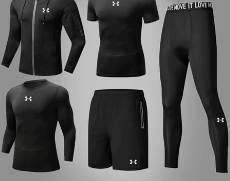 运动装 运动服套装安德玛健身服运动男跑步紧...