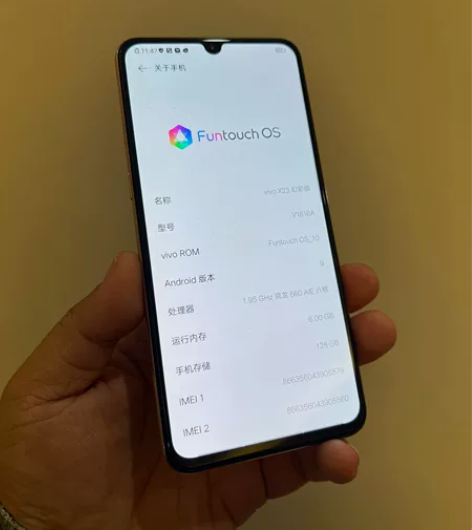 Vivo  X23幻彩版  6+128 边...