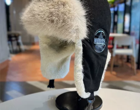 复古飞行员帽子秋冬季仿兔毛雷锋帽加厚保暖护...