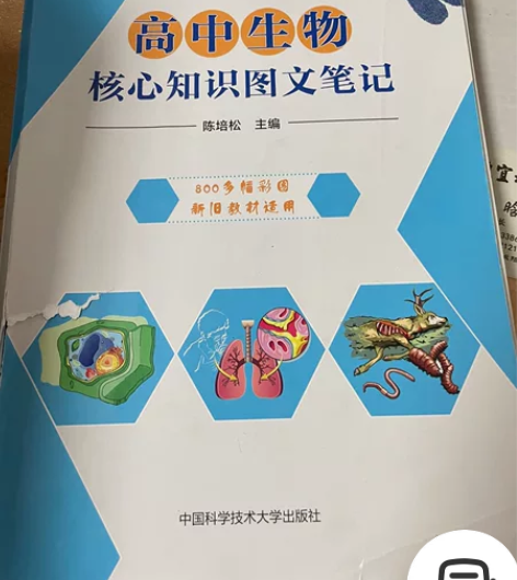 高中生物核心知识图文笔记！很好的一本书！所...