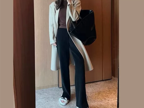 开叉直筒阔腿裤冬季 感兴趣的话点“我想要”...