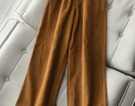 良品外贸  秋装新款复古百搭宽松休闲高腰灯...