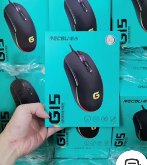 全新雷步G15七彩发光鼠标渠道批发好货全新...