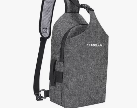 【38活动价】迪卡侬单肩包斜挎包男路亚包旅...