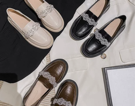 小码女鞋313233英伦风秋冬季2021新...