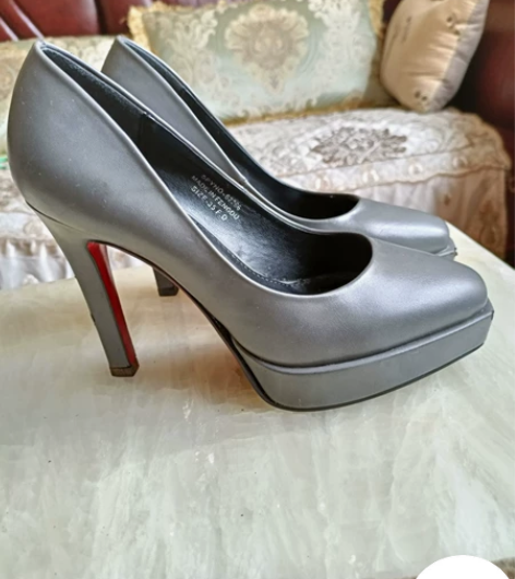 古典风度高跟鞋女鞋单鞋  防水台高跟鞋 T...