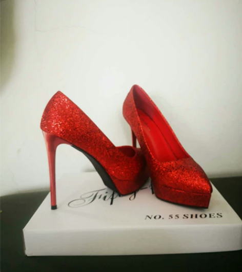 全新13厘米左右，防水台3厘米，恨天高，标...