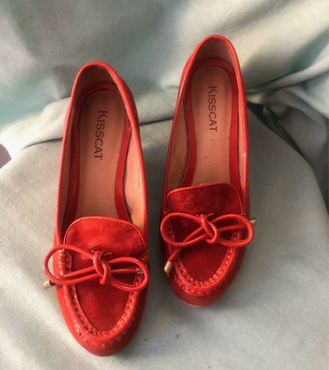 Kisscat坡跟鞋 35码 专柜正品 3...