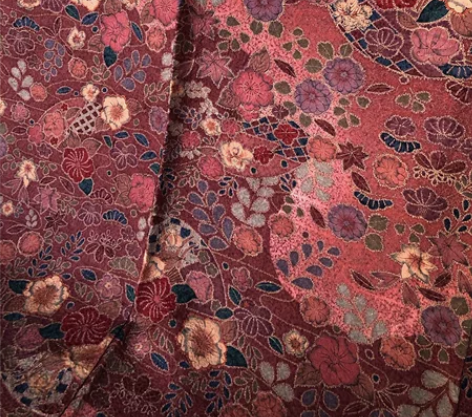 kiya喜屋暗红辻花访问和服 材质：正绢哑...