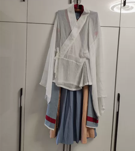 五五年汉服 晗露6米摆M码可自提轻微穿着痕...