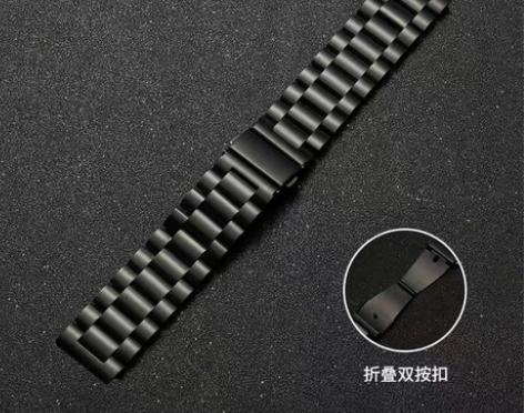 小米米家石英表表带20mm不锈钢金属链式实...