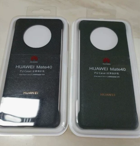 华为mate40系列原厂皮革半包手机保护壳...