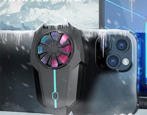 故视手机散热器降温神器无线充电款散热背夹游...