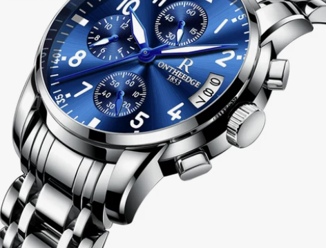 5折正品男士手表男表真皮带防水商务腕表学生...