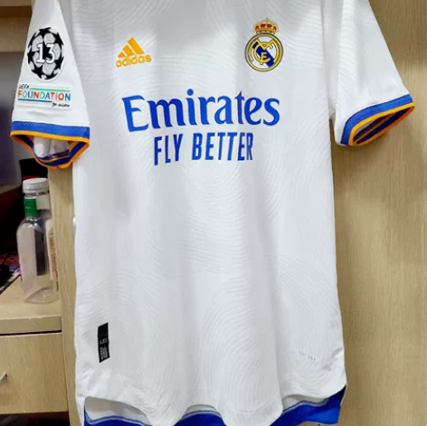 皇马21-22赛季主场球员版本泽马球衣 全...