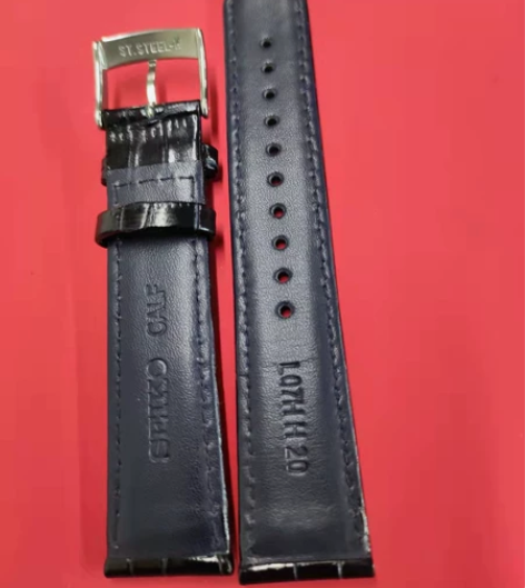 全新精工皮表带宽度20mm，如假白送！感兴...