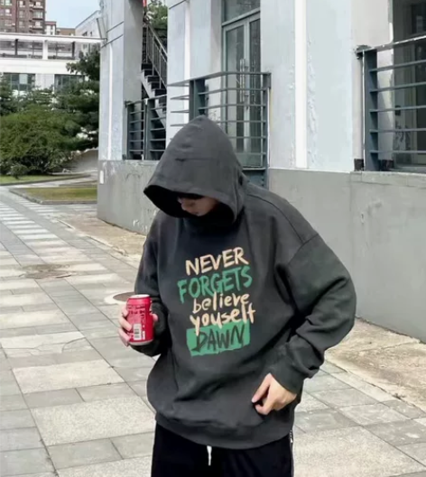 卫衣男冬季加绒上衣保暖连帽青少年潮流百搭宽...