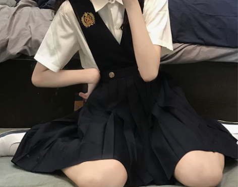 【东京岁时记】 原创JK制服刺绣护奶裙日系...