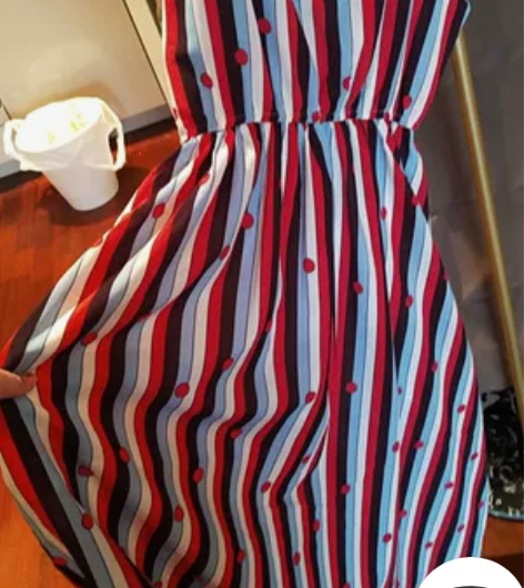 波西米亚吊带雪纺连衣裙 裙型：大摆型 材质...