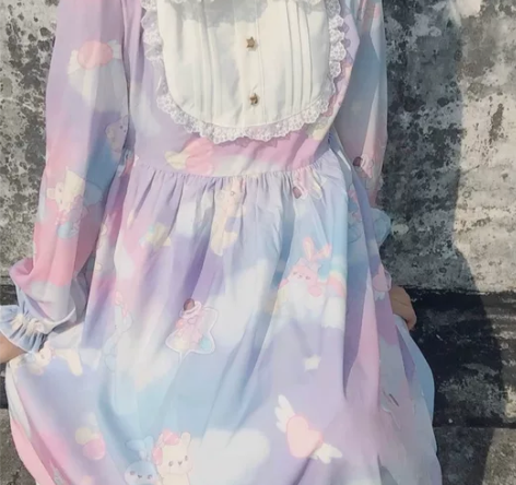 出搬家 出闲置Lolita 科幻JK格裙 ...