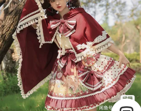 出 甜心贩售机樱桃小鹿套装 s码，sk +...