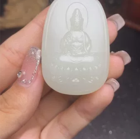 苏州玉雕大师王京作品【普渡众生】观音菩萨牌...