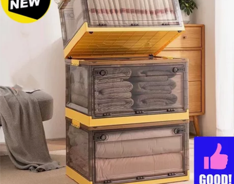 【全新包邮】折叠收纳箱带轮家用户外露营透明...