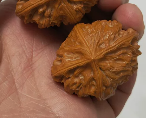 C010文玩核桃：45尺寸李学超四棱，全新...