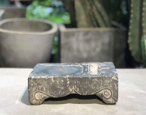 中式复古艺术摆件桌面古风文人文房研磨墨砚台...