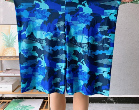 300斤可穿加肥加大男士休闲宽松五分游泳裤...