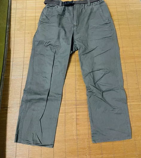 claw money 军绿色休闲做旧工装裤...