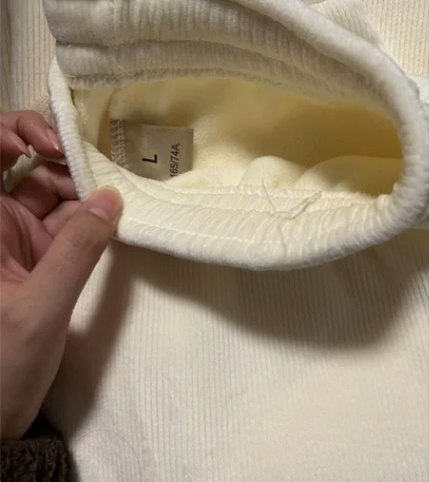 工厂直销 加绒加厚雪尼尔阔腿裤女春秋冬款 ...