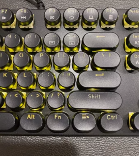 黑爵战警电竞游戏机械键盘青轴104键电脑笔...