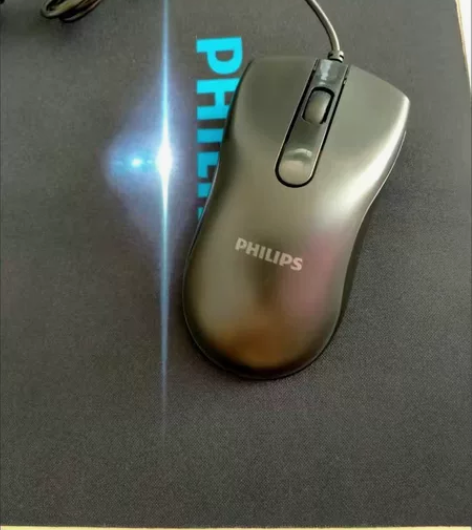 飞利浦有线鼠标办公游戏台式电脑华硕戴尔联想...