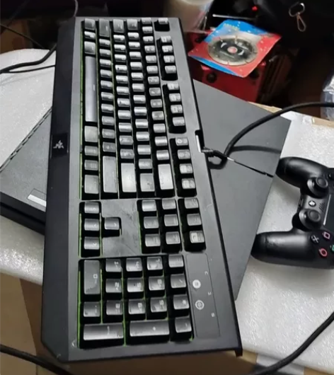 Razer雷蛇萨诺狼蛛键盘鼠标套装游戏专用...