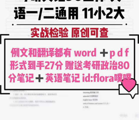 考研英语一/二作文模板 原创 保25分英语...