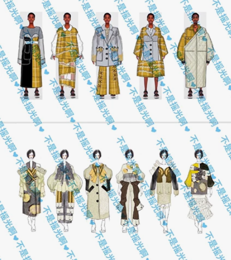 【接各种服装手绘搞】服装设计效果图/黑白o...