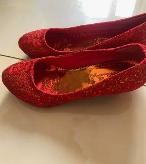 9新圆头高跟鞋女细跟单鞋秀禾服中式婚鞋新娘...