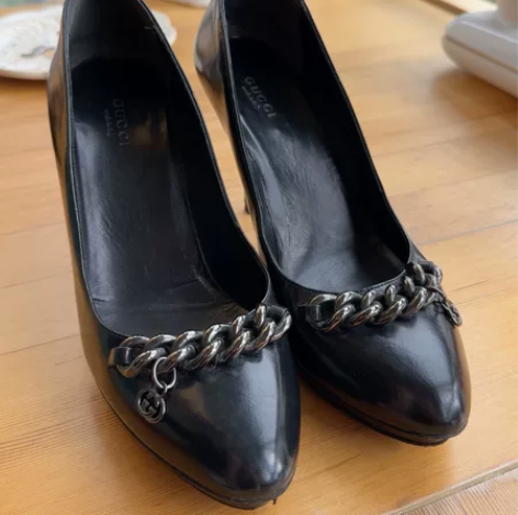 Gucci 正品，防水台跟高10厘米，新旧...