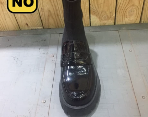 时尚潮流女单鞋，全新纯皮，鞋面牛皮内里皮里，靴筒弹力针织面料...