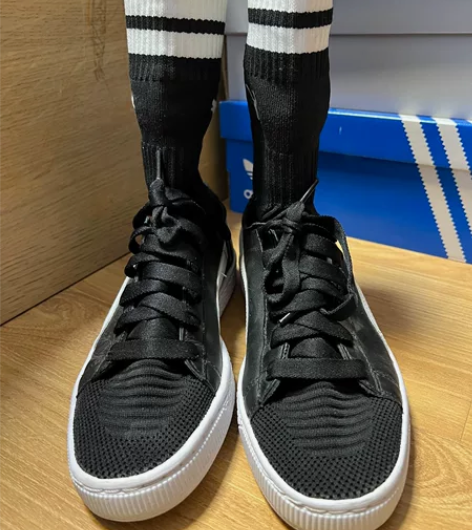 PUMA 高帮袜子滑板鞋 经典款全新，37码