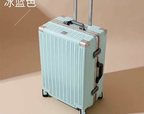 行李箱女铝框2021新款学生结实耐用拉杆箱...