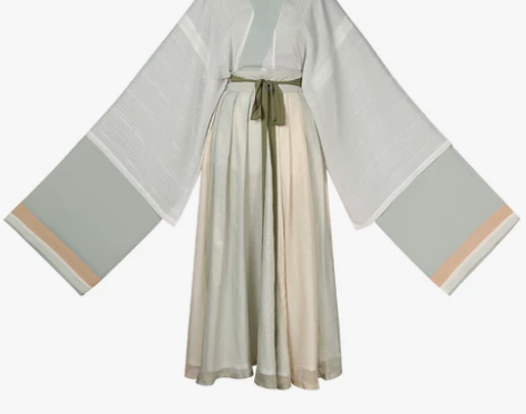 【淡竹叶】花朝记汉服原创 魏晋制复原款襦裙...