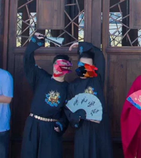 九曲阑珊墨麒麟宋制圆领袍 汉服伴郎服，圆领...