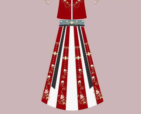 [红鸾翊.墨染妆 ]五五年原创汉服女坦领半...