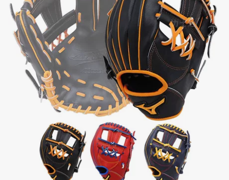 美津浓Mizuno 牛皮棒球垒球手套内野内...