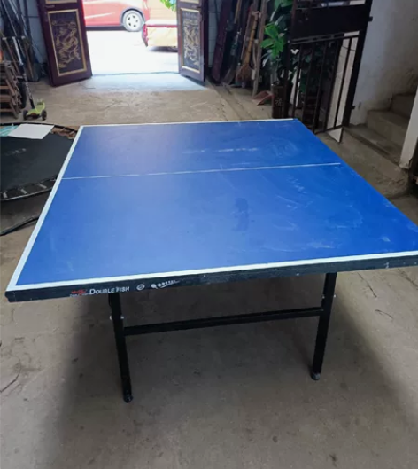 双鱼品牌，九成新国标乒乓球桌，打了不到十次...