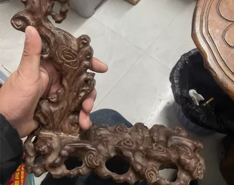 当代工艺品，毛笔架，实木的，也可以挂文玩，...